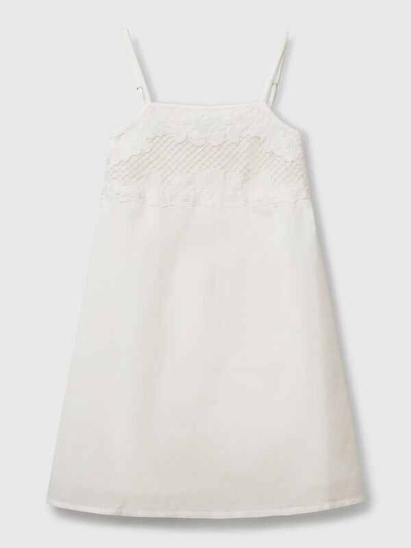 Kleid mit besticktem Oberteil Mädchen