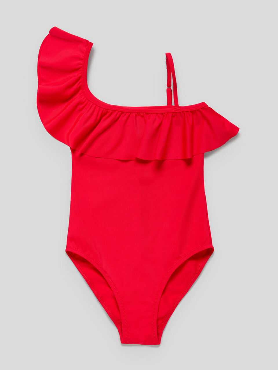 Maillot 1 pièce asymétrique en ECONYL® image number 1
