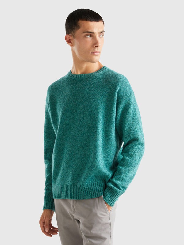 Pullover aus reiner Shetlandwolle mit Rundausschnitt Herren
