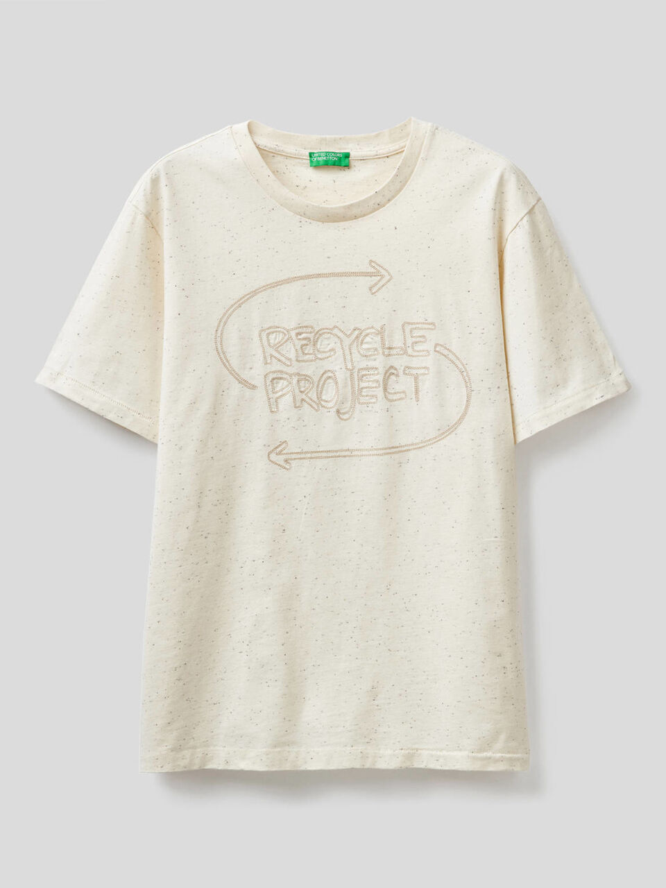 T-shirt with "Recycle Project" embroidery image number 1