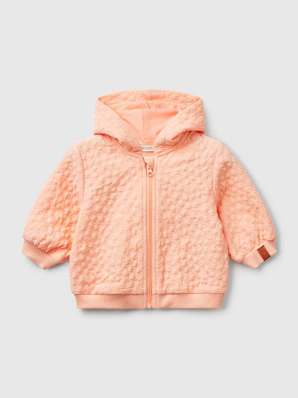 Sweat jacquard avec zip Naissancede