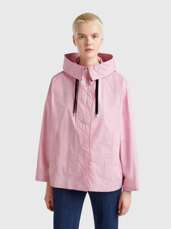 Veste over-fit en nylon Femme