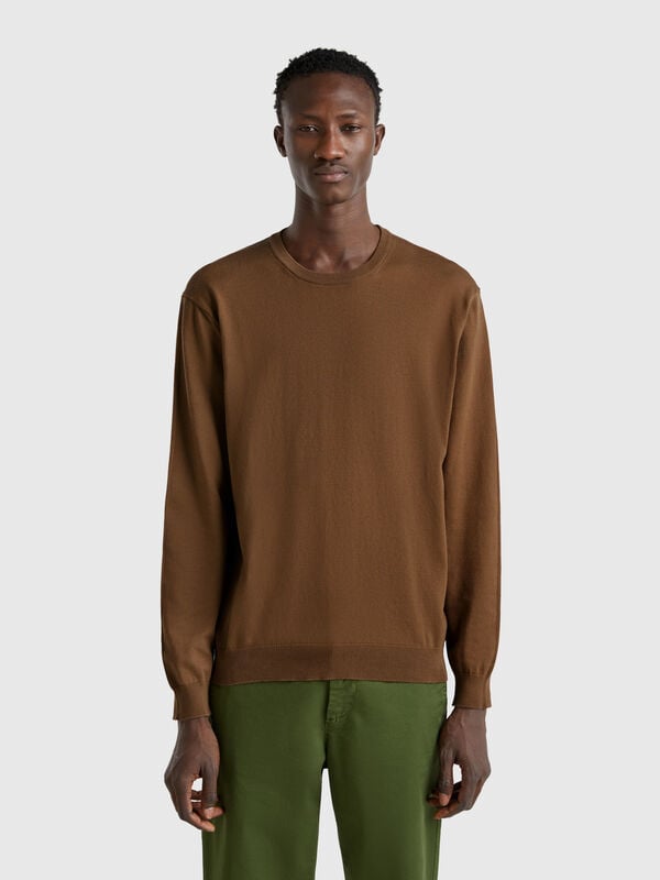 Pullover aus 100% Baumwolle mit Rundhalsausschnitt  Herren