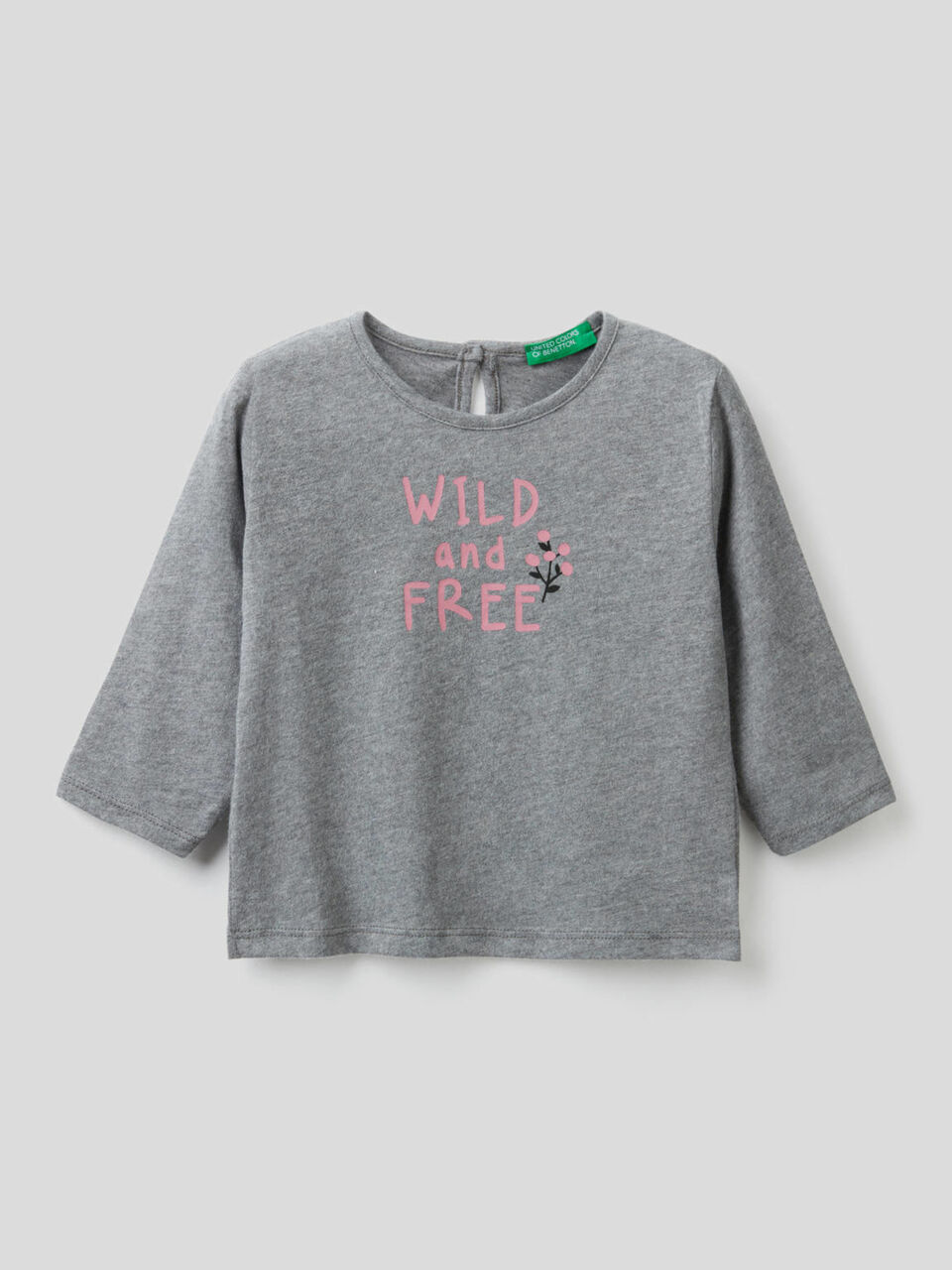 Long sleeve 100% cotton t-shirt image number 1