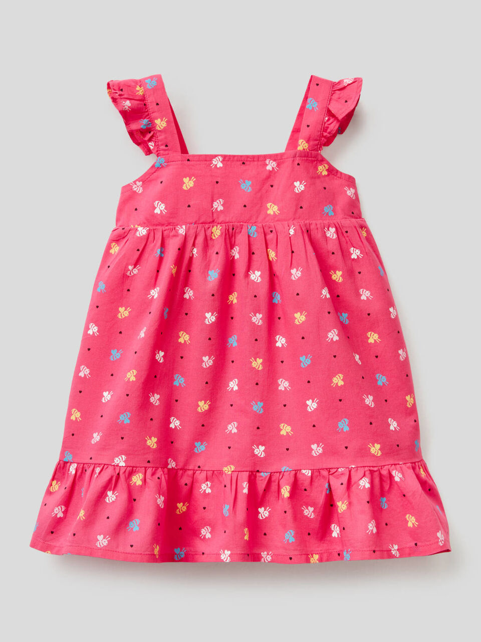 Printed dress in 100% cotton image number 1