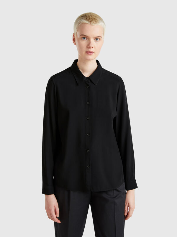 Chemise en viscose coupe classique Femme