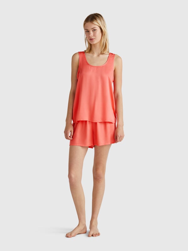 Pyjama aus Satin Damen