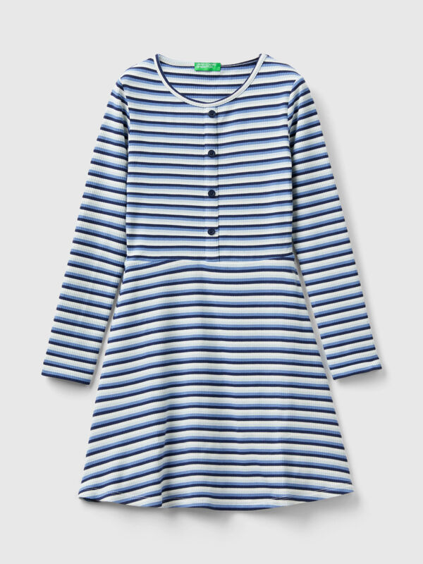 Robe chemise à rayures