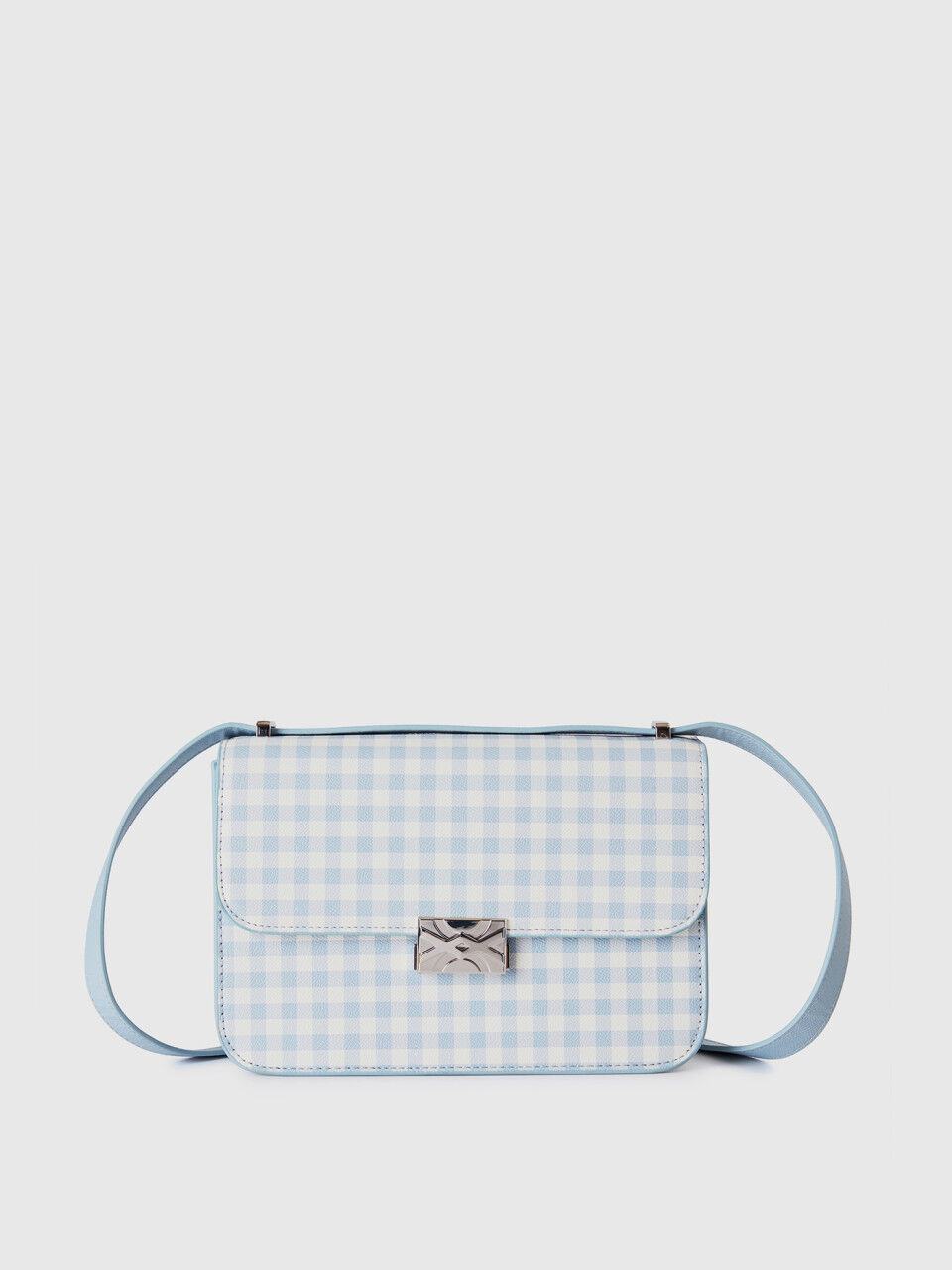 Large sky blue vichy Be Bag