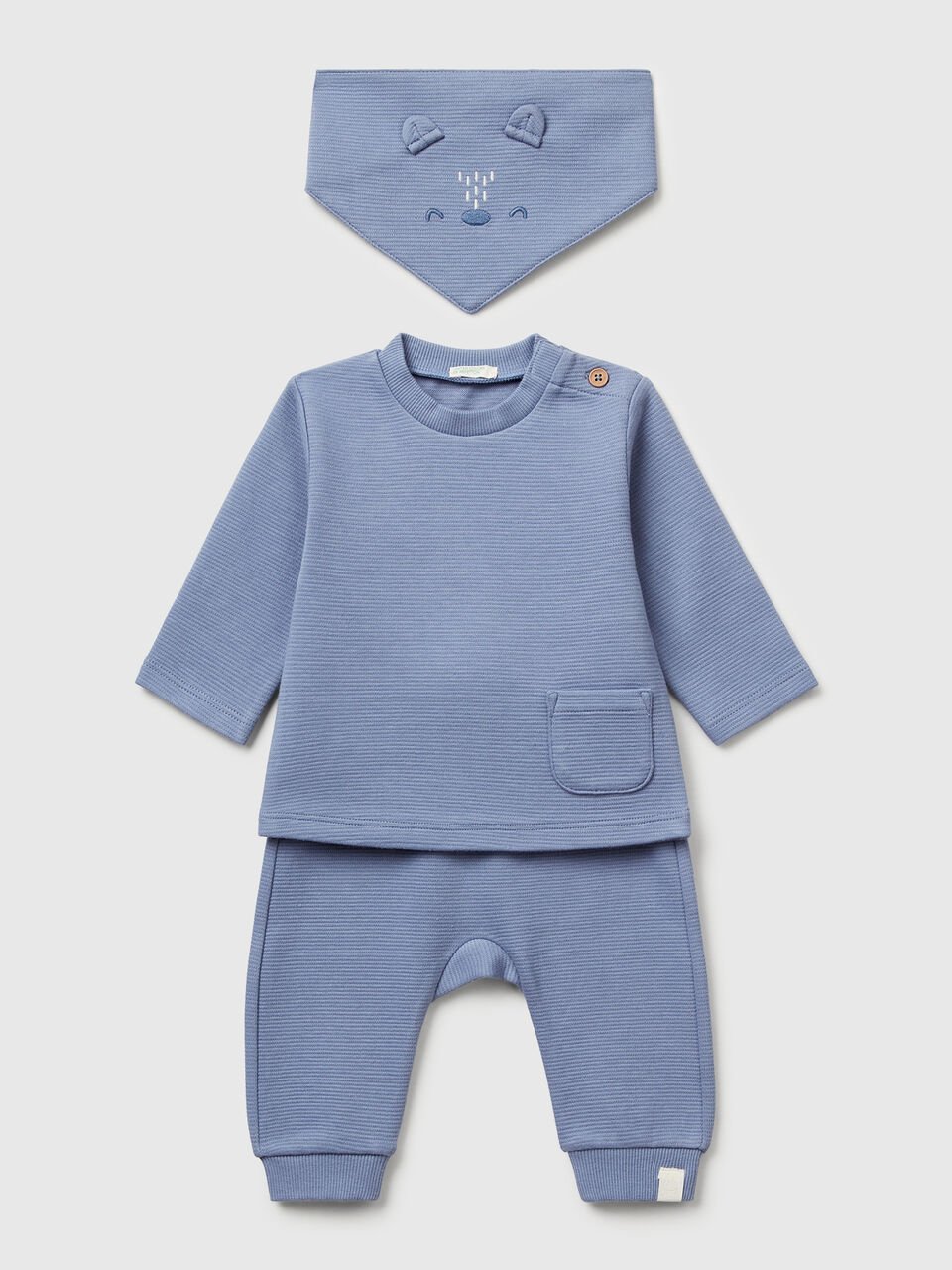 T-SHIRT+TROUS+NAP-KI Newborn image number 1