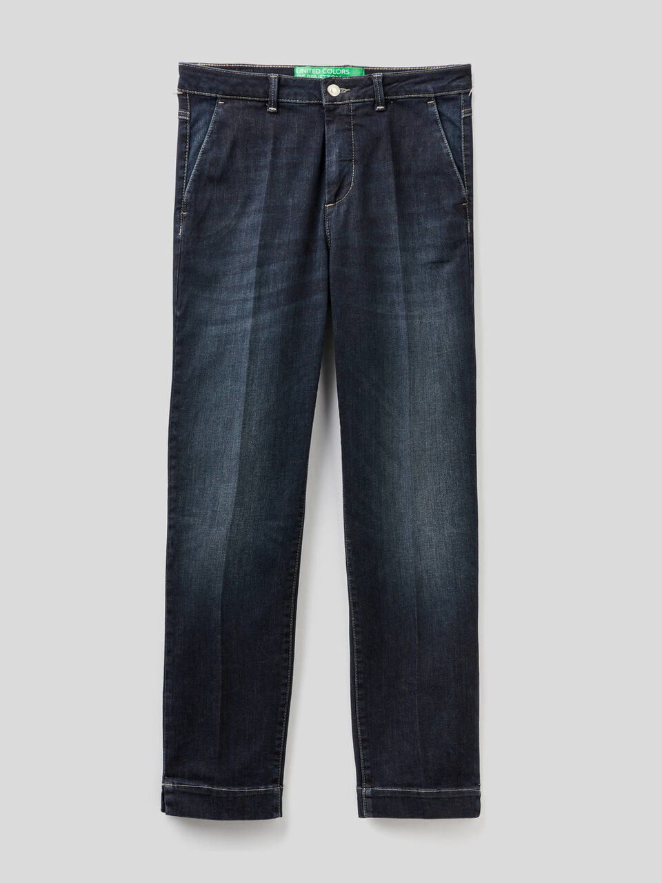 Slim fit denim chinos image number 1