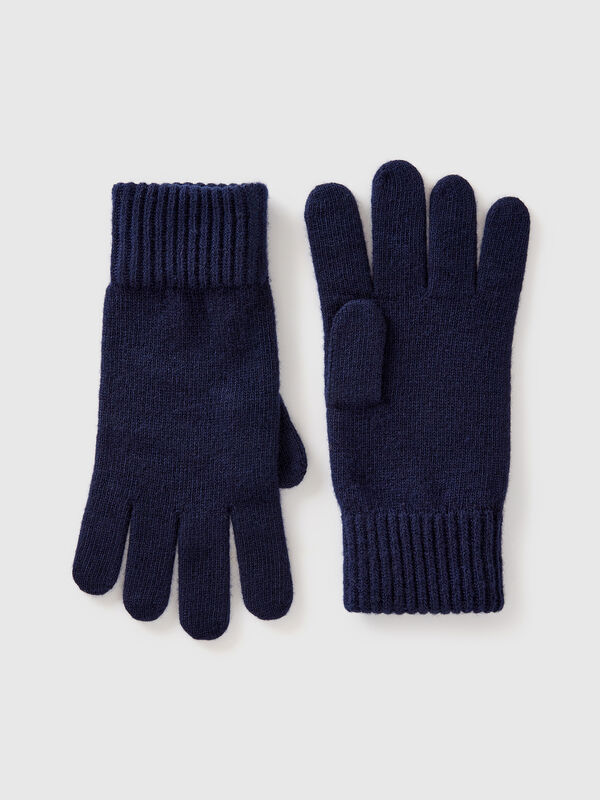 Gloves in pure virgin wool Men