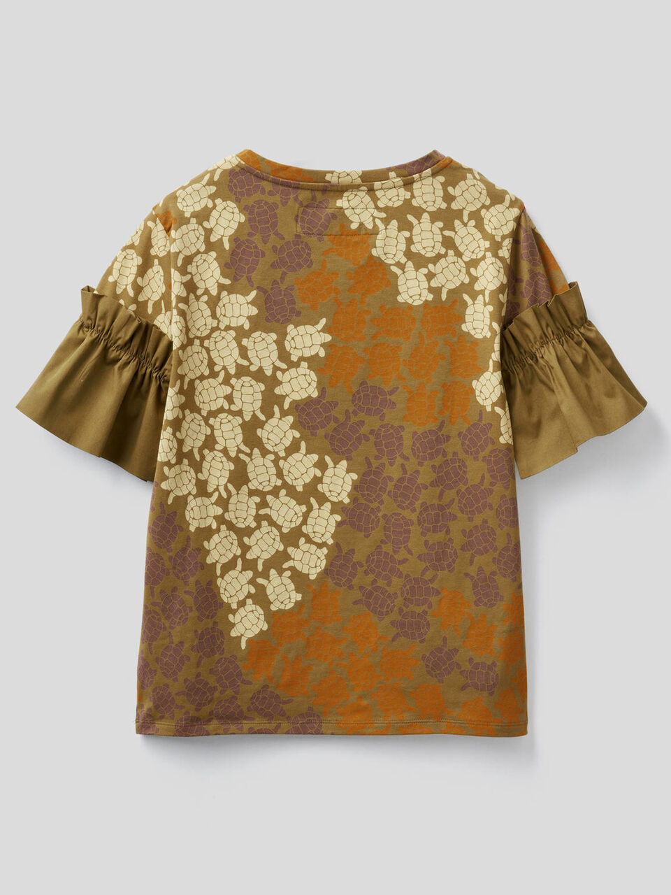 T-shirt imprimé avec manches froncées image number 2