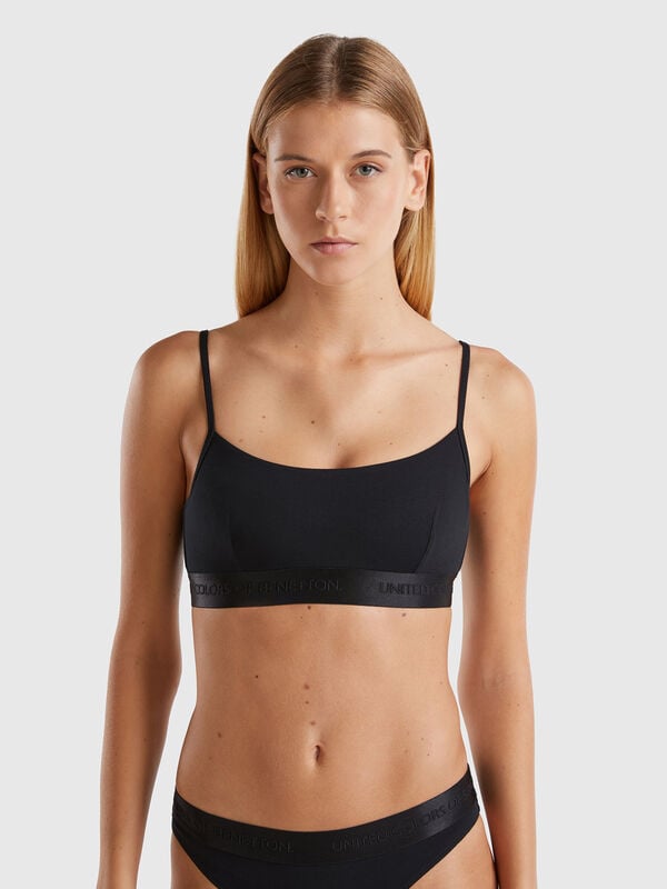 Brassière en coton stretch Femme