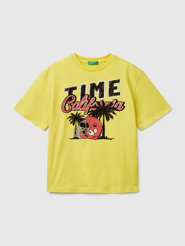 Kurzarm-T-Shirt aus Baumwolle Jungen