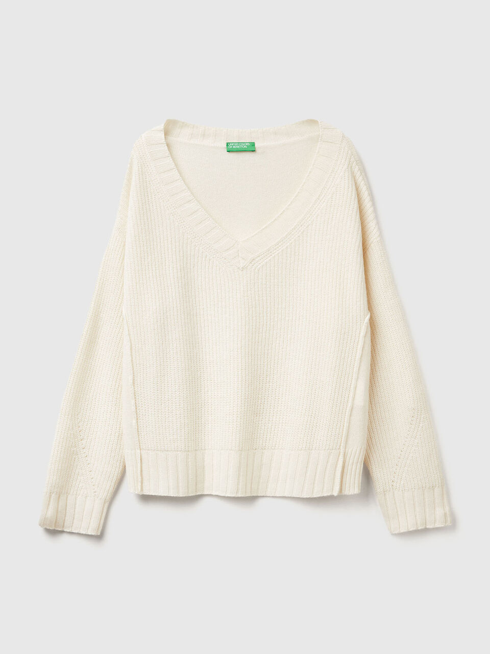 V NECK SWEATER L/S Femme image number 1