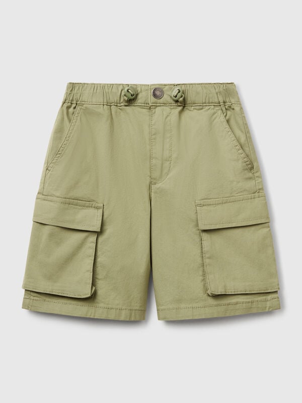 Parachute shorts in stretch cotton Junior Boy