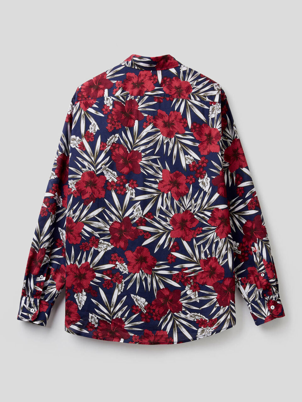 Chemise 100% coton avec imprimé botanique image number 2