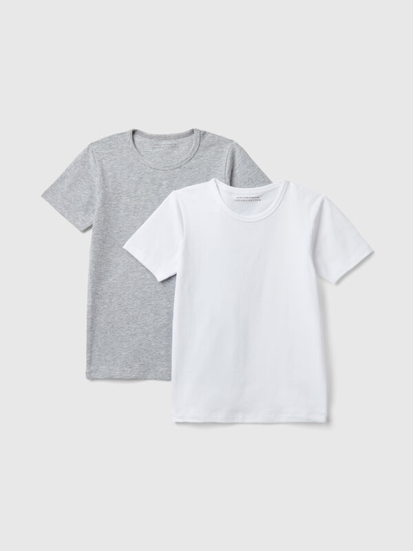 Two t-shirts in stretch cotton Junior Boy