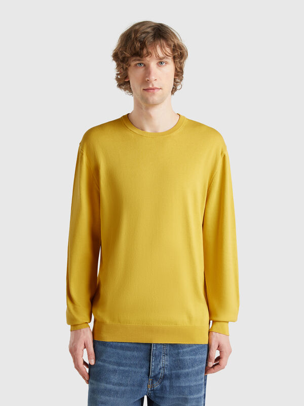 Pull 100 % coton à col rond Homme