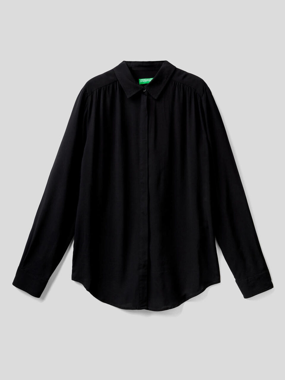 Fließende Bluse mit Raffungen image number 1