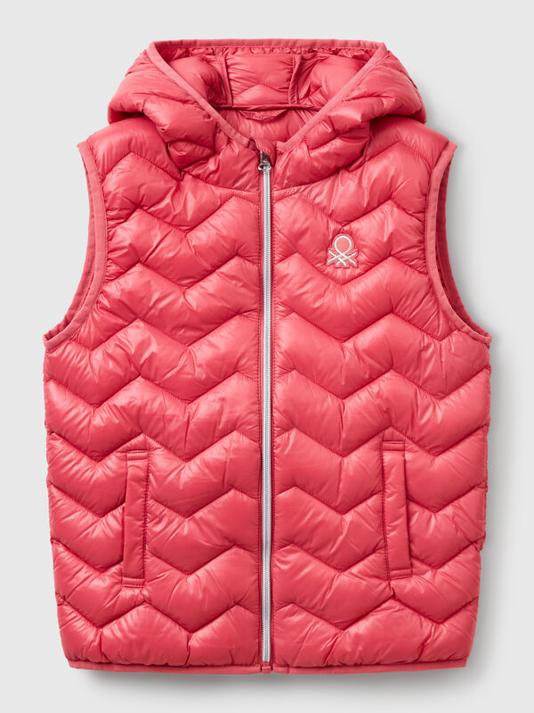 Gilet rembourré avec capuche Filles