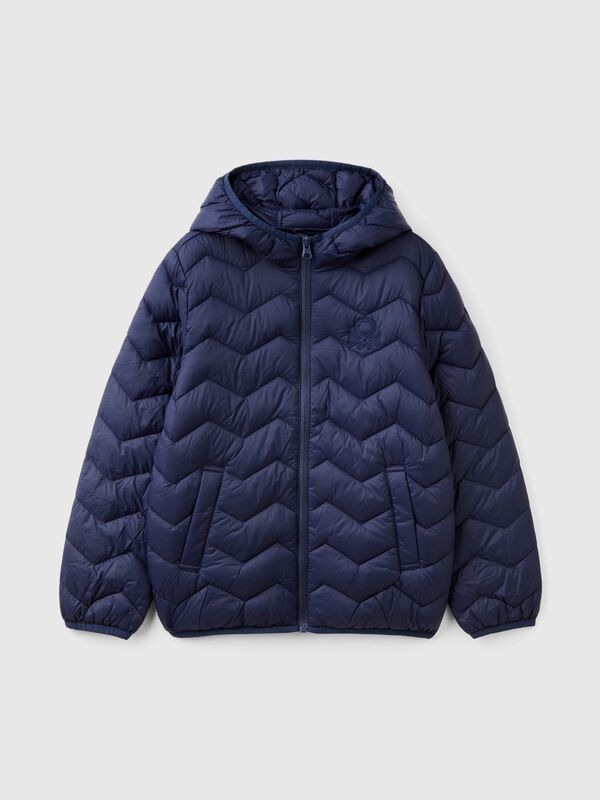 Gepolsterte Jacke mit Kapuze Jungen