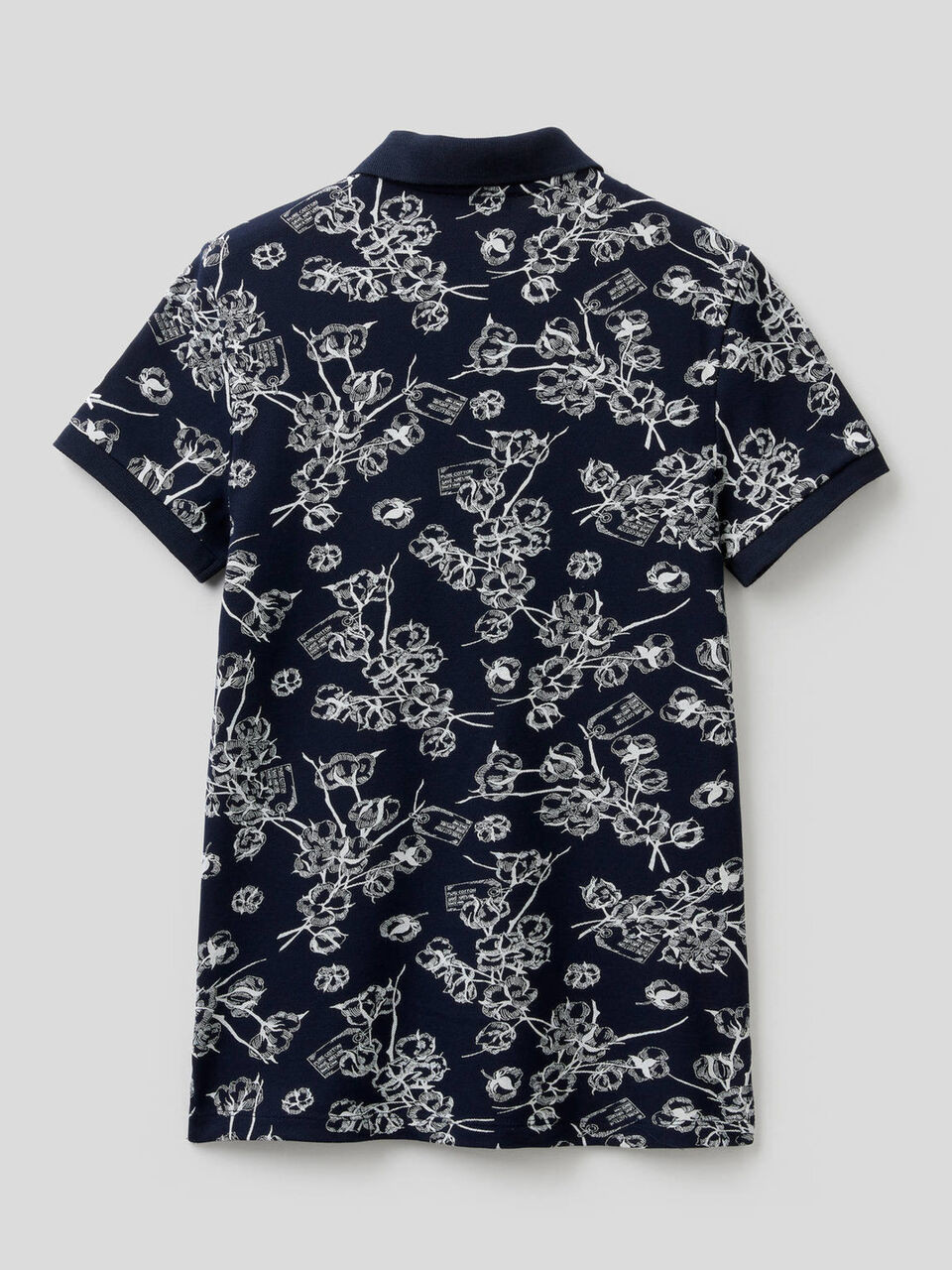 Polo mit Print aus stretchiger Baumwolle image number 2