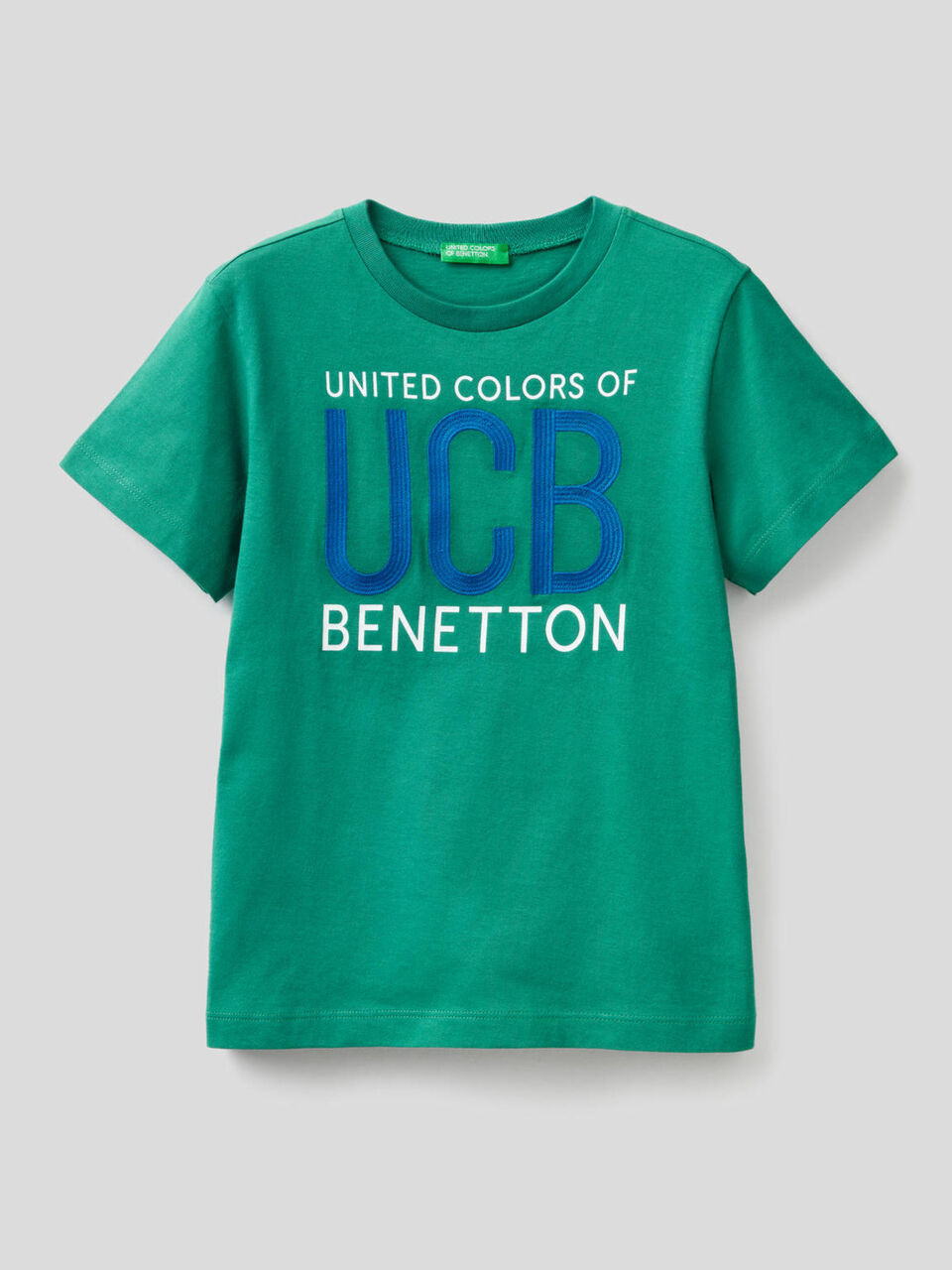 T-Shirt aus 100% Baumwolle mit aufgesticktem Logo image number 1