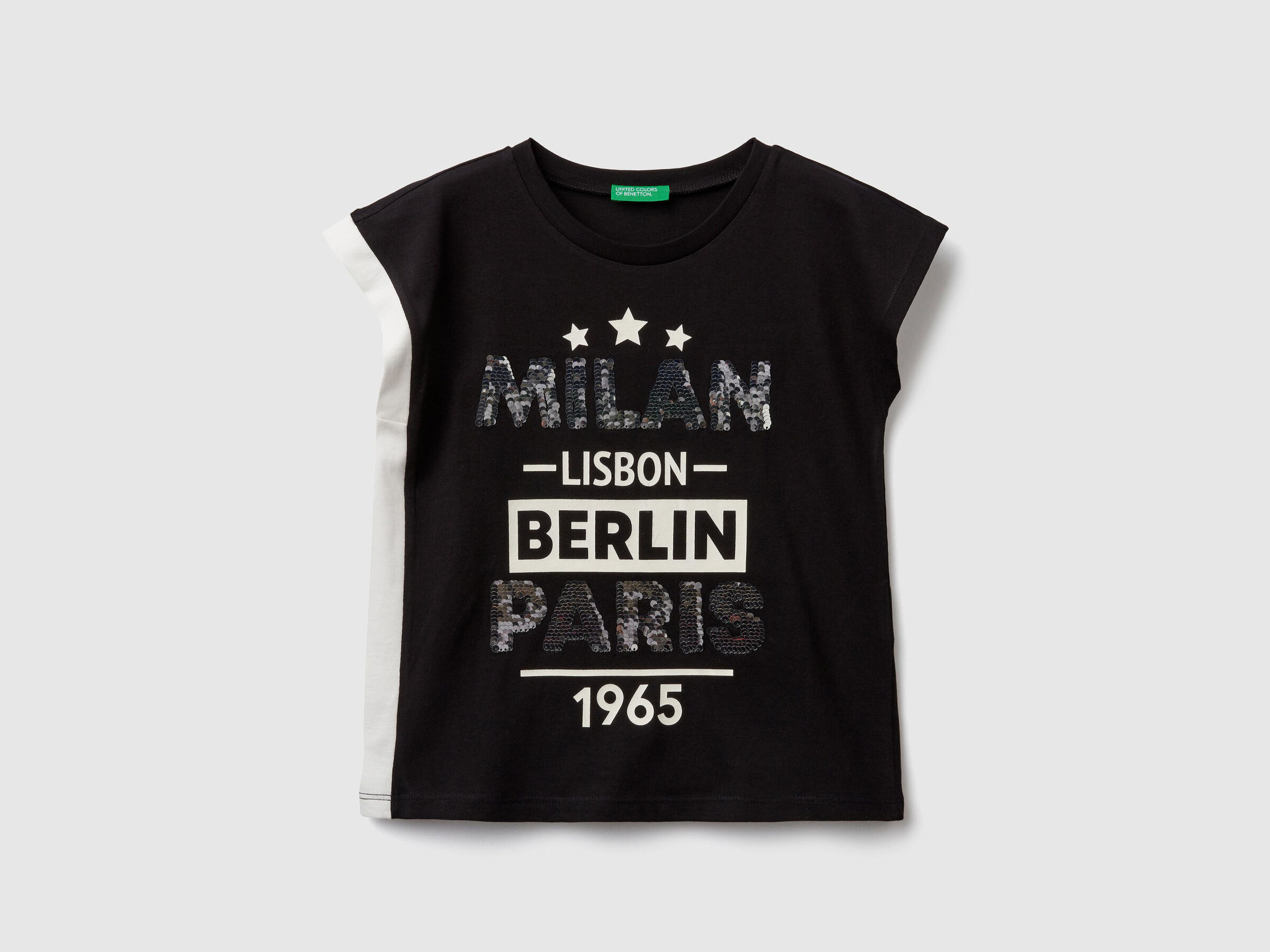 T-Shirt mit wendbaren Pailletten image number null