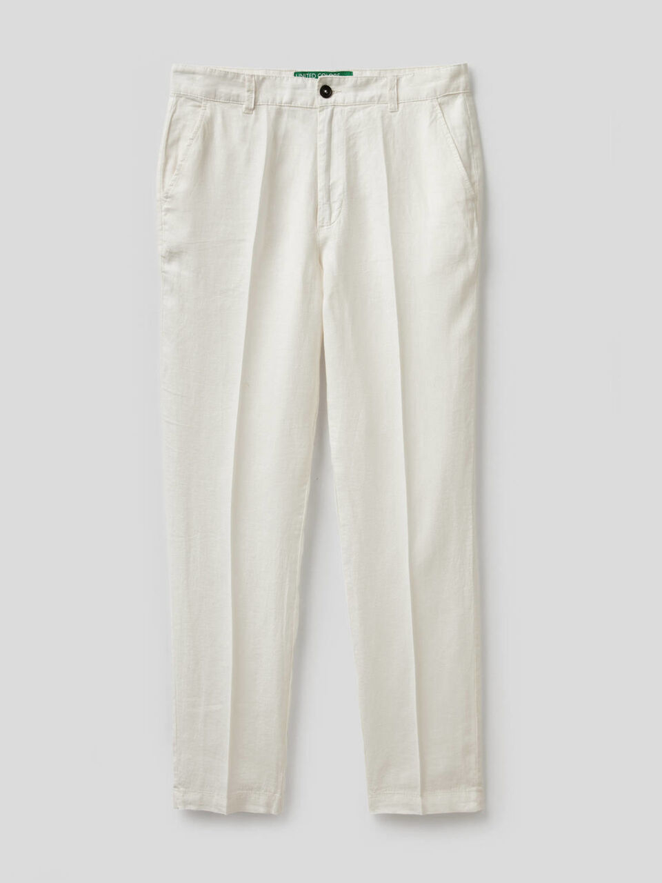 Chinos in pure linen image number 1