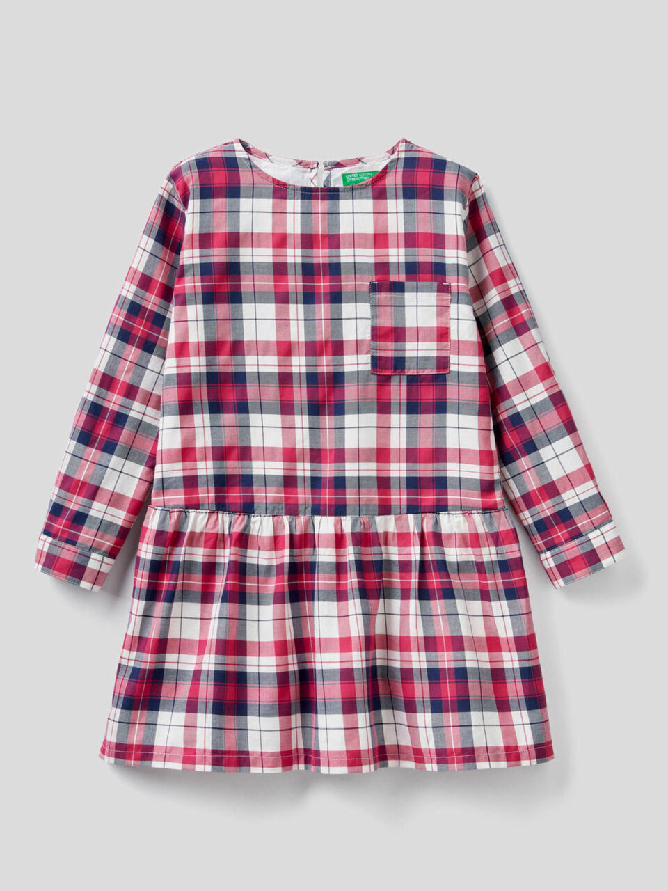 Kariertes Kleid aus einer Baumwollmischung image number 1