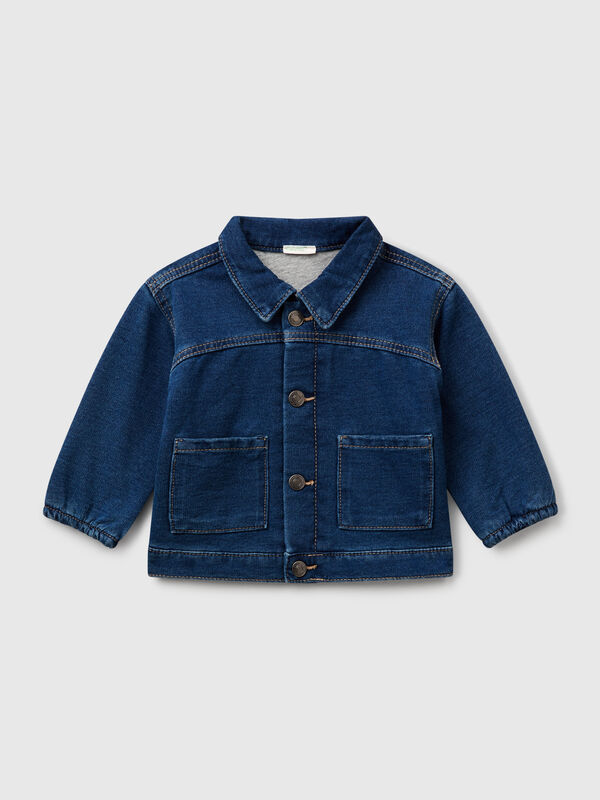 Fleecejacke mit Denim-Effekt Newborn