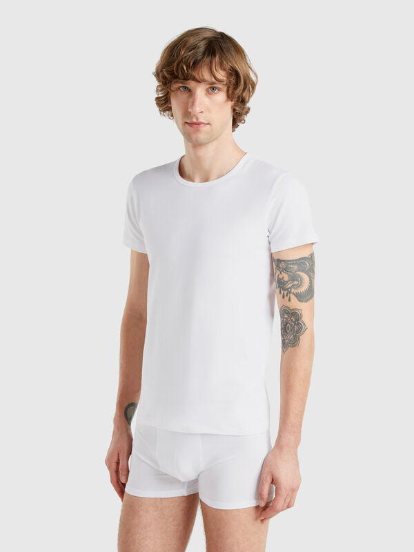 T-shirt en coton stretch Homme