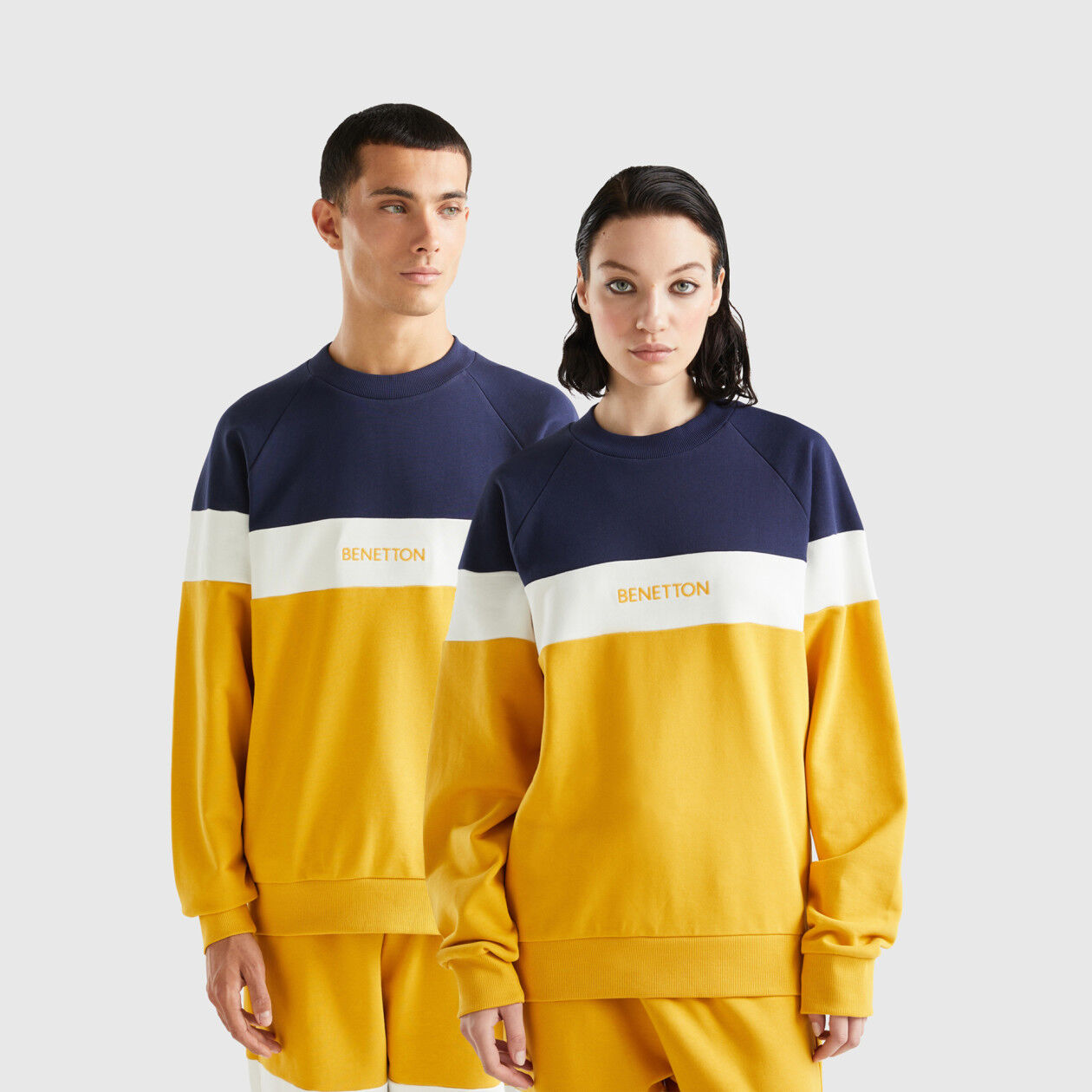 Blue and yellow sweatshirt shop