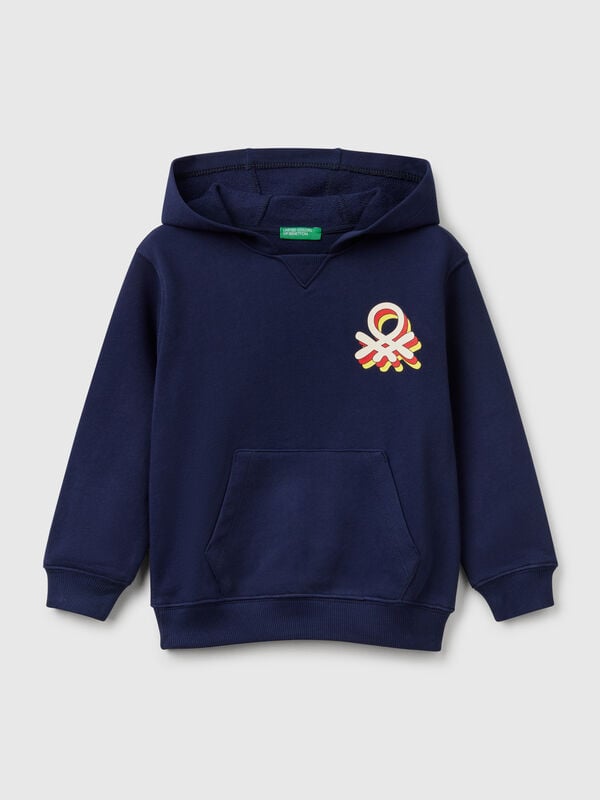 Sweat à capuche 100% coton Garçon