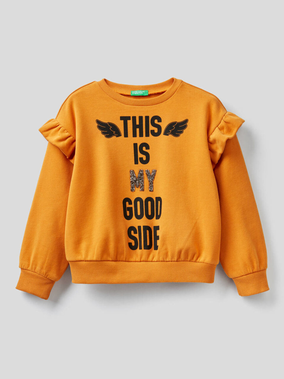 Sweatshirt with rouches and applique image number 1