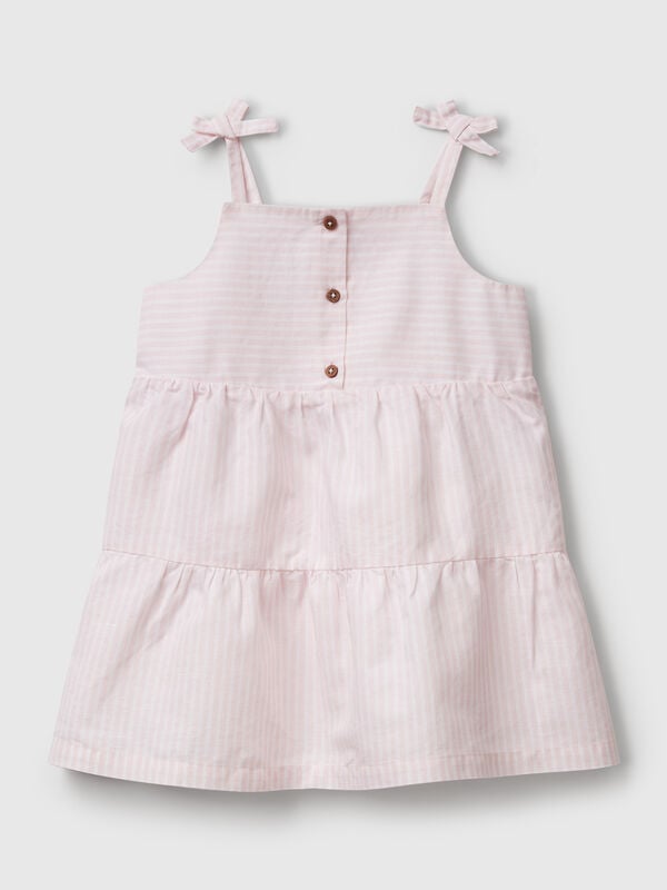 Robe volantée à imprimé rayé Filles