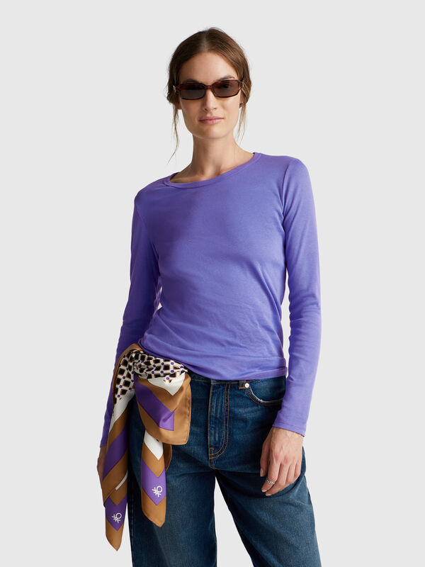 Long sleeve 100% cotton t-shirt Women