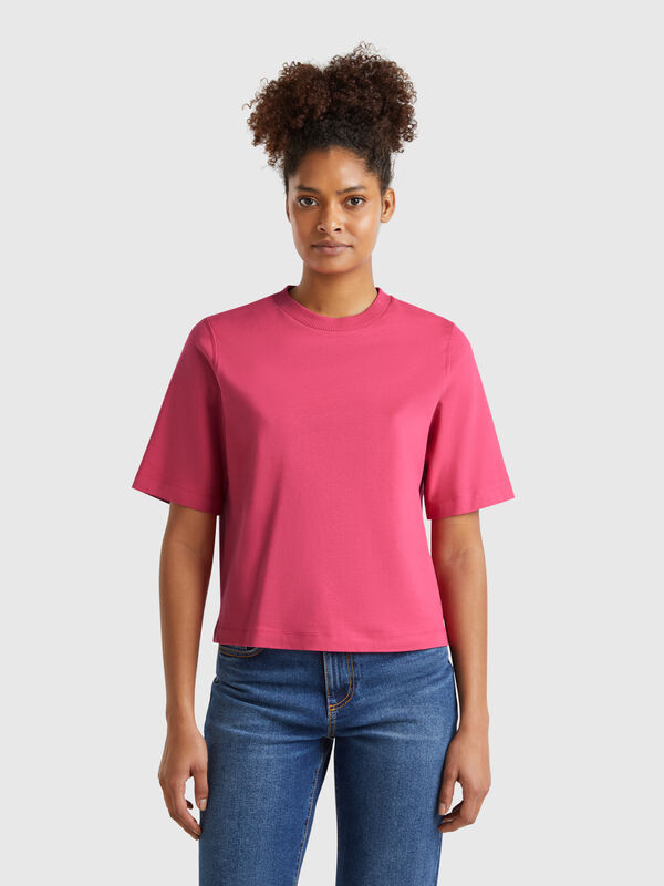 T-shirt boxy 100 % coton Femme