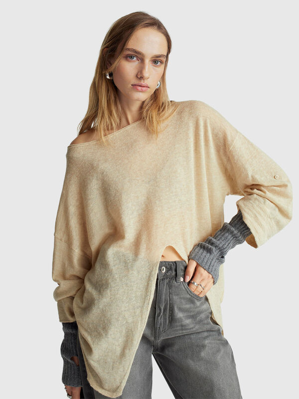Light sweater with knot Women