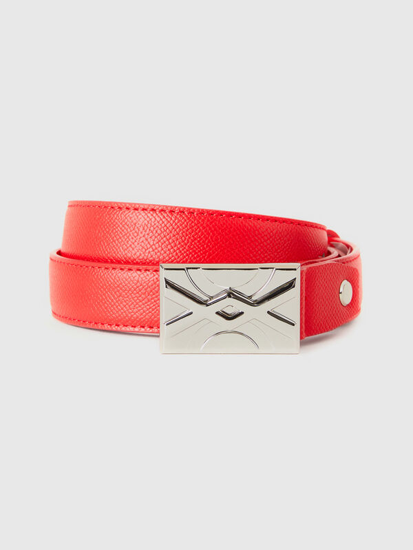 Ceinture fine rouge Femme