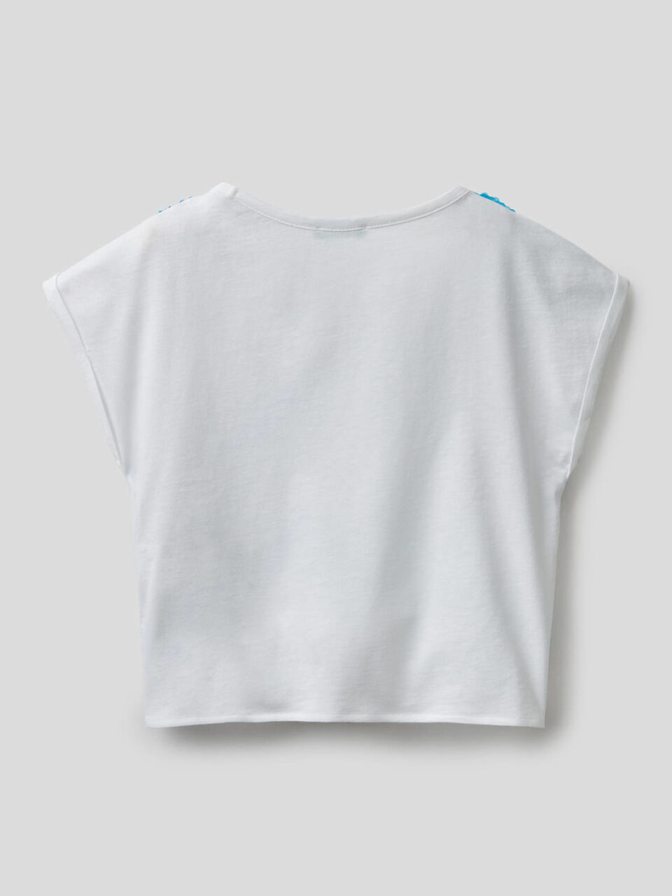 T-shirt with multicolor sequins image number 2