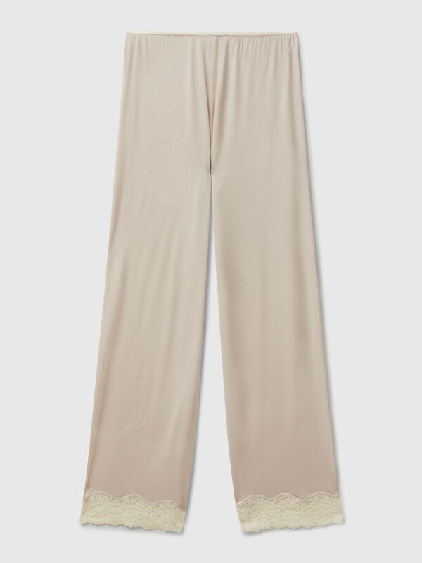 Fließende Hose mit Spitze Damen