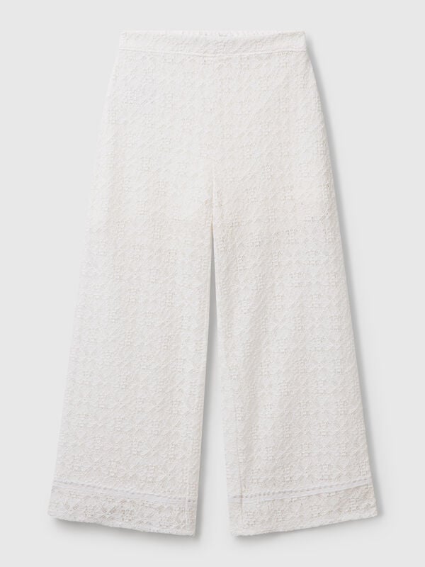 Pantalon large en dentelle Filles
