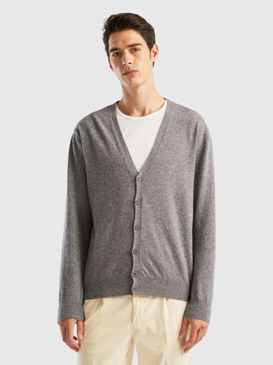 Merino Wool Cardigans Men 2024 Benetton