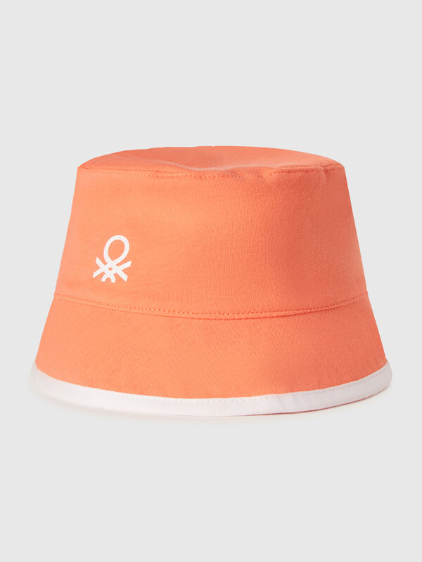 Wendehut mit Blumendruck Jungen