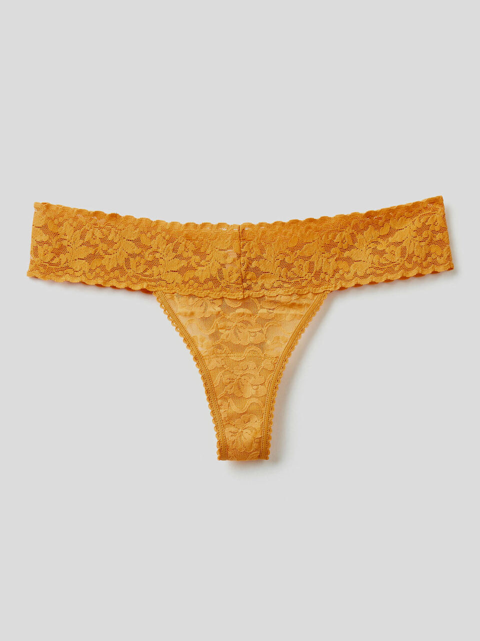 Stretch lace thong image number 1