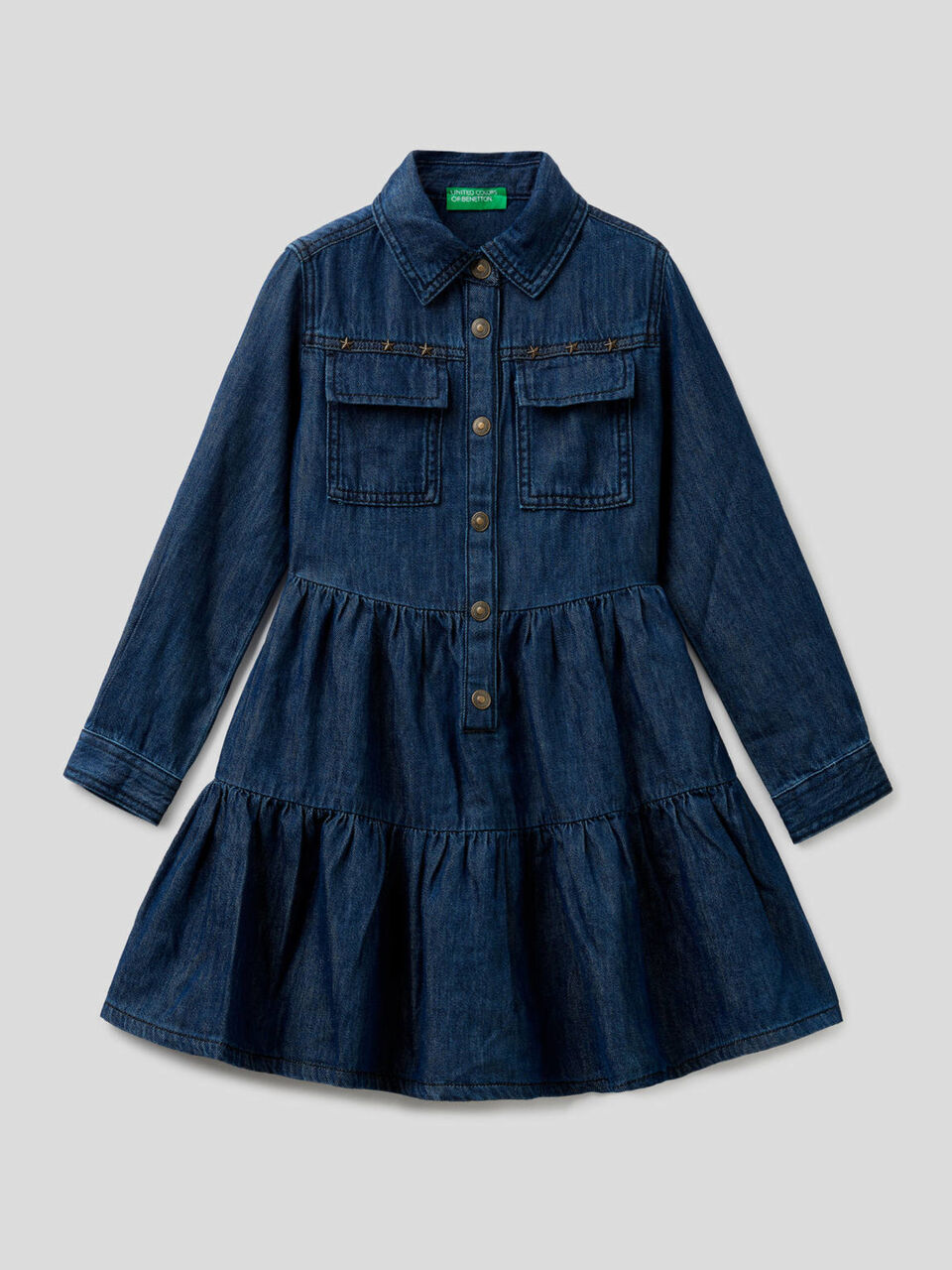 Jeanskleid mit Rüschen image number 1