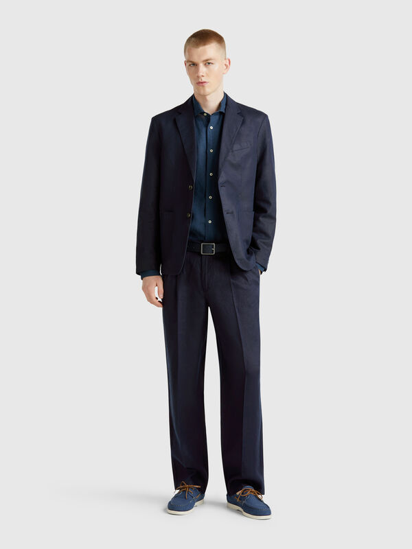 Lockere Chinos aus reinem Leinen Herren